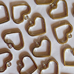 RESIN ART HEARTS BASES