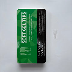 Soft gel tips - Long coffin