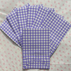 Gingham Paper Bags