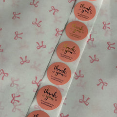Thank you sticker