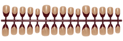 Burgundy French Tip Press-On Nails ❤️✨