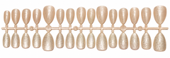 Luxury Champagne Glitter Press-On Nails – 30 Pieces