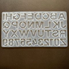 ALPHABET MOLD FOR EPOXY RESIN ART