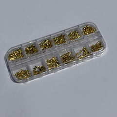 GOLDEN BOW NAIL CHARMS