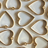 RESIN ART HEART BAZELS