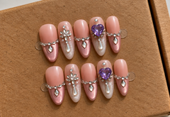 Pink Pearl Luxury Handmade Nails 💗✨