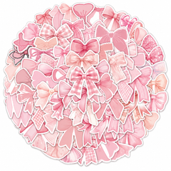 Pastel Pink Bow Stickers 🎀💗