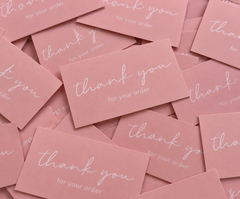 Pink Thank You Cards 🎀💕