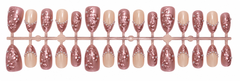 Rose Pink 3D Floral Press-On Nails πΈπ