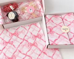 Pink Ribbon Bow Tissue Paper 🎀💗