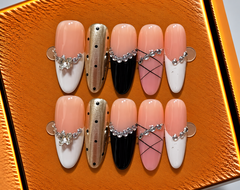 Crystal Chic Glam Press-On Nails 💎✨