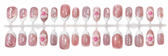 Pink Blossom Pearl Press-On Nails πΈβ¨