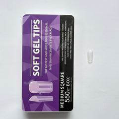 SOFT GEL TIPS MEDIUM SQUARE