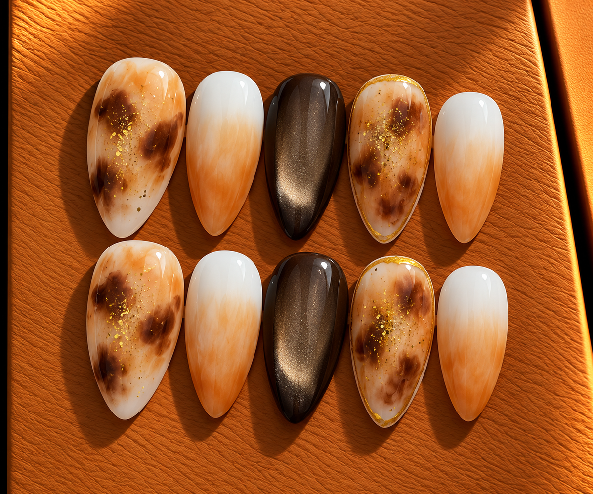 Caramel Tortoiseshell Press-On Nails