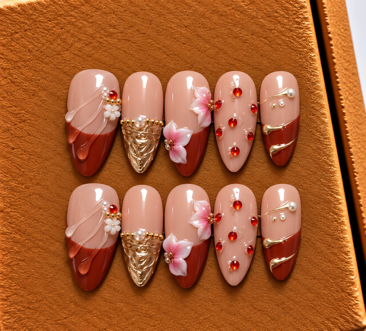 Ruby Rose Luxe Press-On Nails 🌹✨