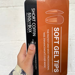 Soft gel tips - Short coffin