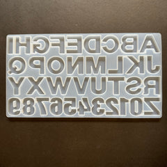 ALPHABET MOLD FOR EPOXY RESIN ART