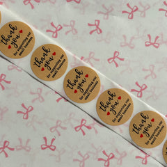 Thank you sticker