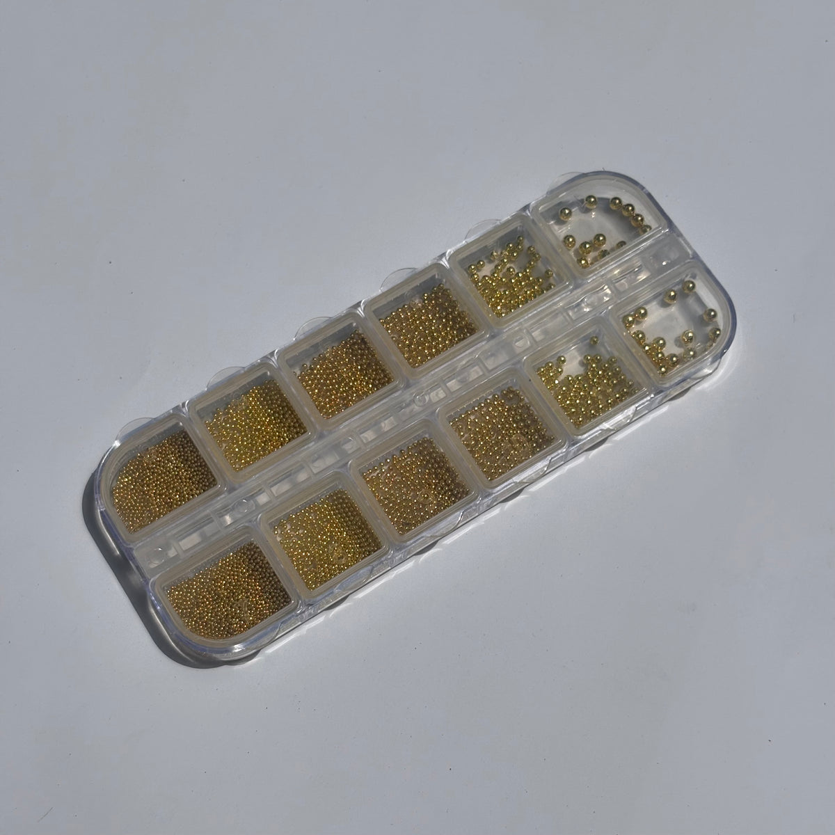 GOLD MICRO BEAD NAIL CHARMS