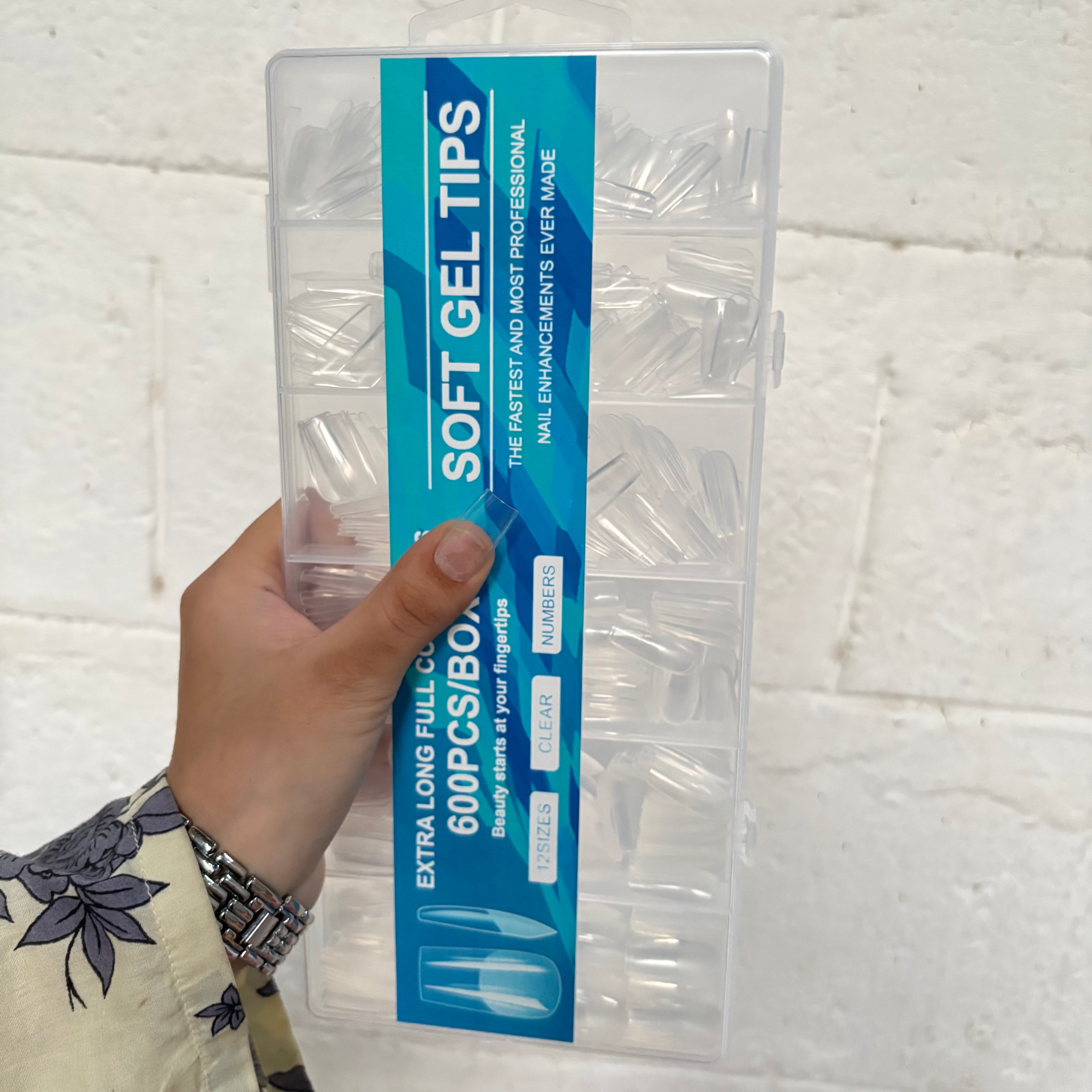 Square medium gel tips