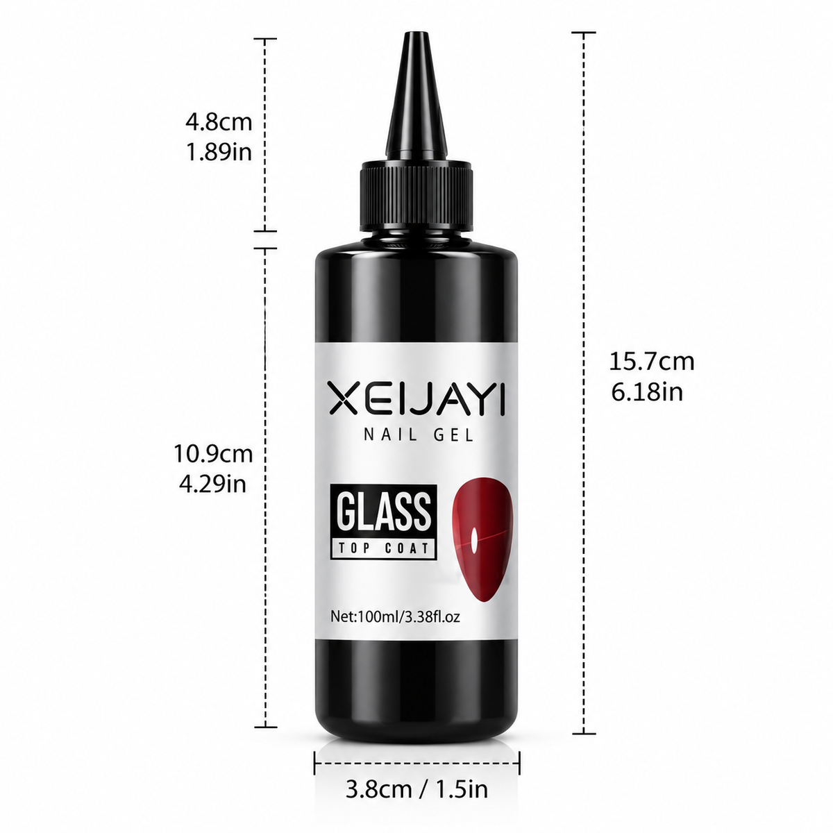 XEIJAYI Glass Top Coat – 100ml