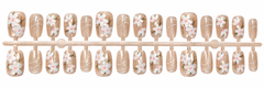 Champagne Daisy 3D Press-On Nails 🌼✨