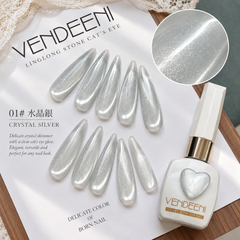 Vendeeni Crystal Silver Cat Eye Gel