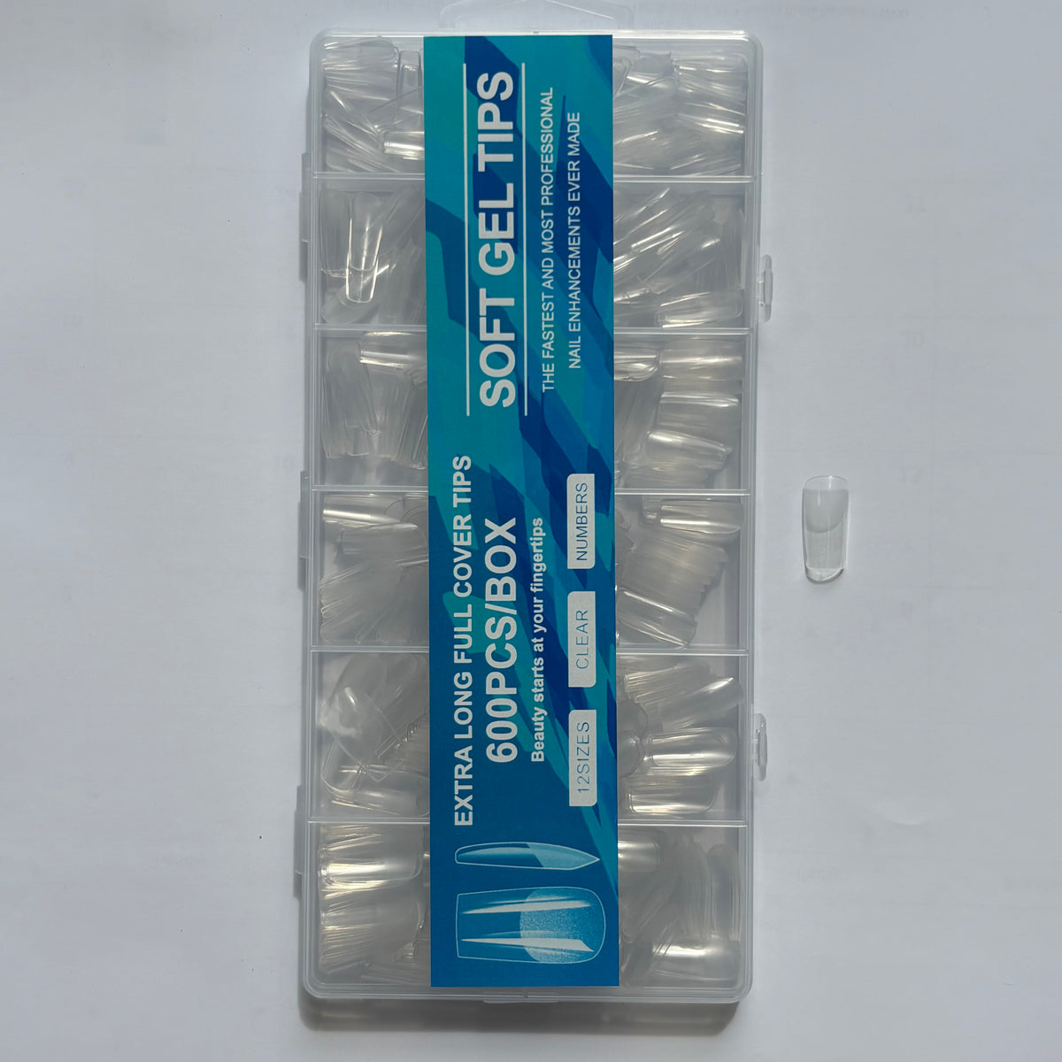 Square medium gel tips