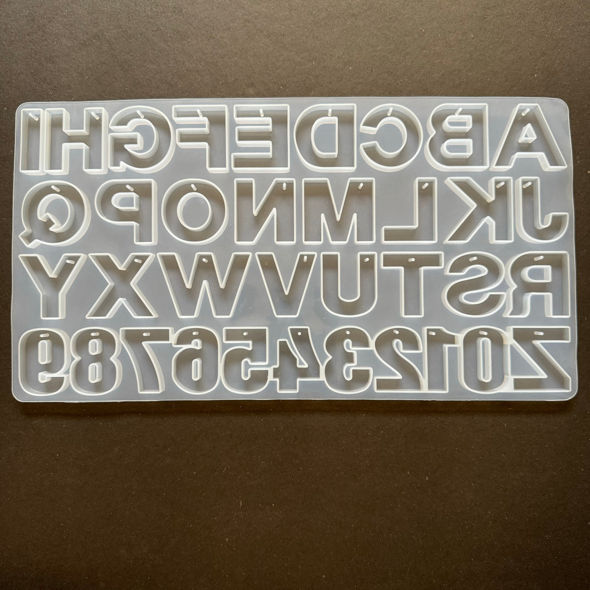 ALPHABET MOLD FOR EPOXY RESIN ART