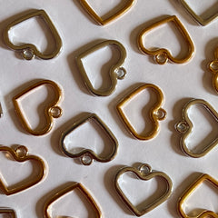 RESIN ART HEARTS BASES
