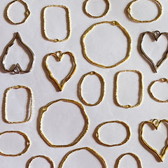 RESIN ART 18K BEZELS