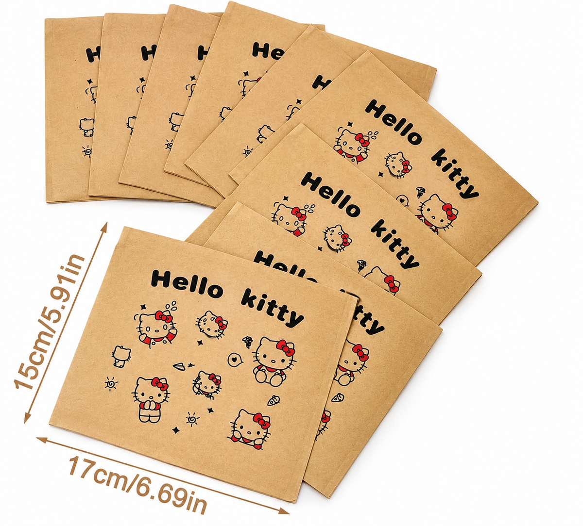 Hello Kitty Kraft Paper Bags 🎀💗