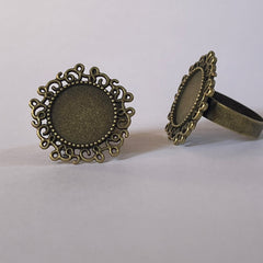 RESIN ART FLORAL RINGS BASES