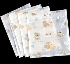 Cute Teddy Bear Ziplock Bags 🧸💙