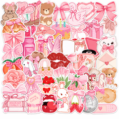 Pink Coquette Aesthetic Stickers 🎀💗