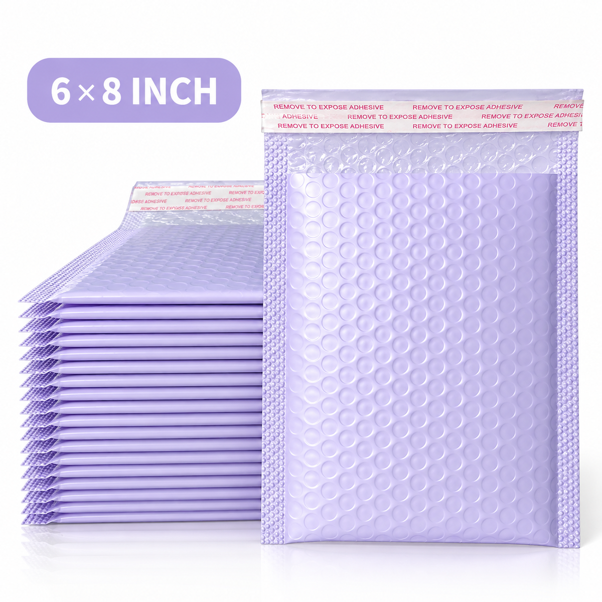 Lavender Bubble Mailer Bags – 6×8 Inches 💜