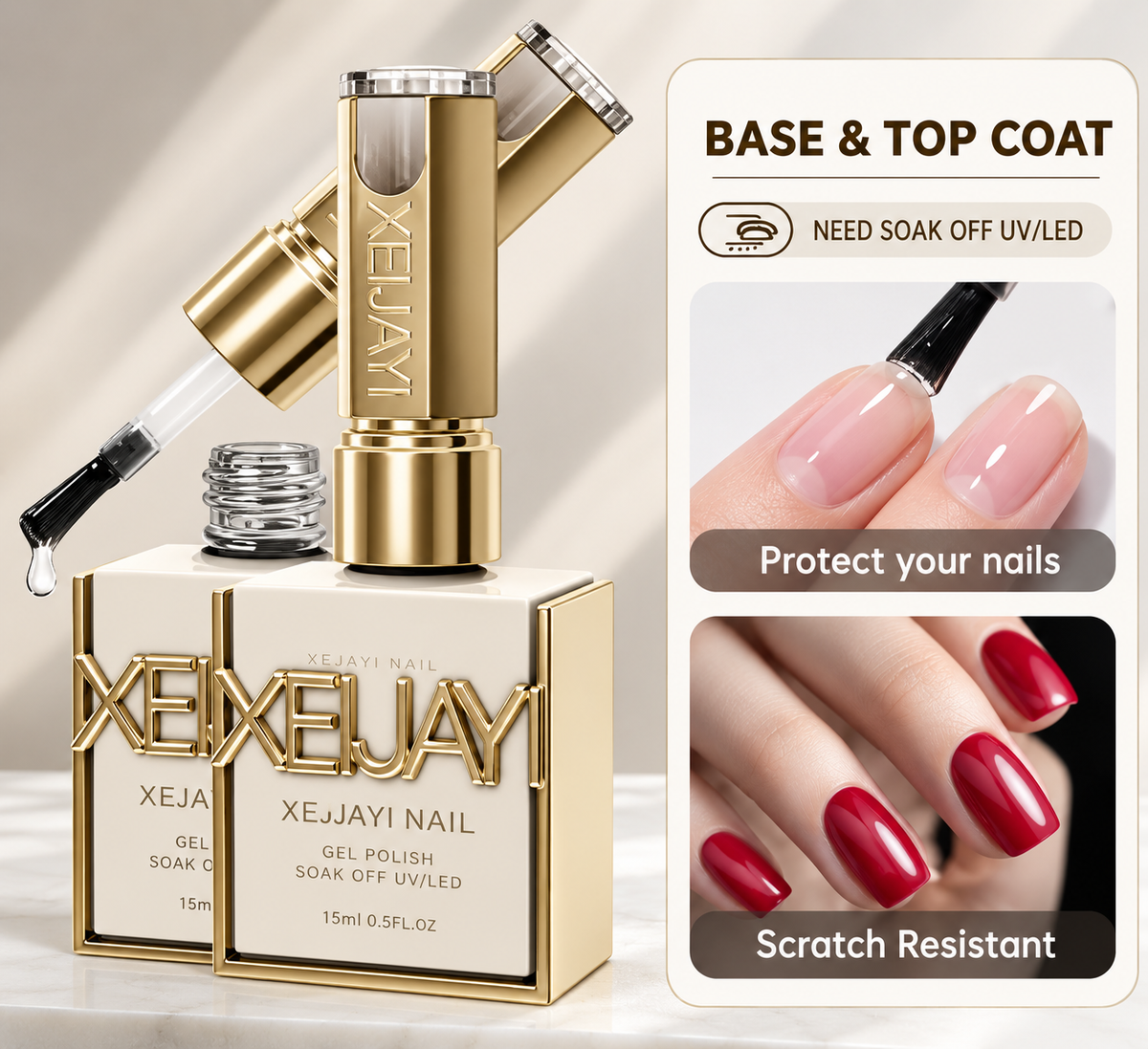 XEIJAYI BASE & TOP COAT SET