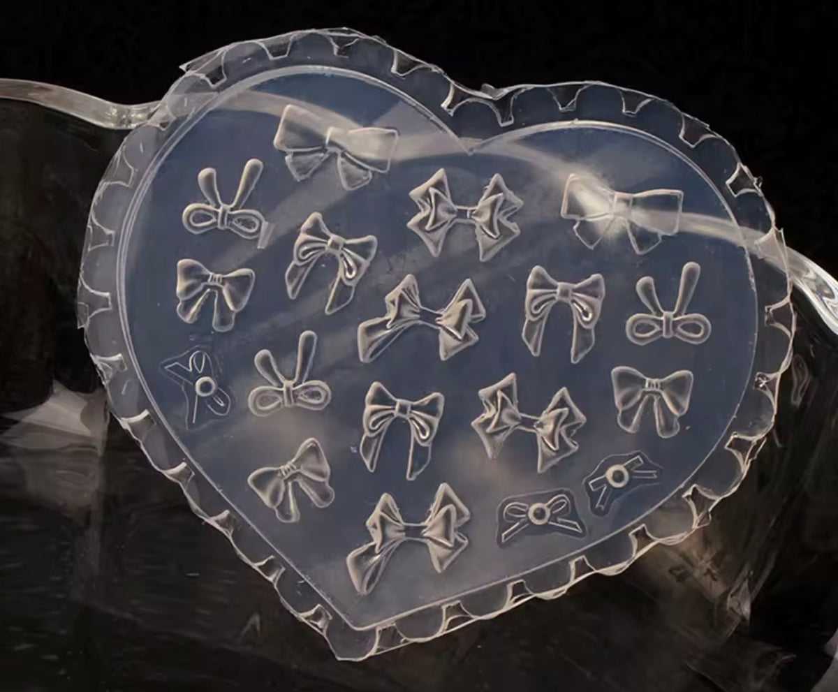 3D Ribbon Bow Nail Art Silicone Mold