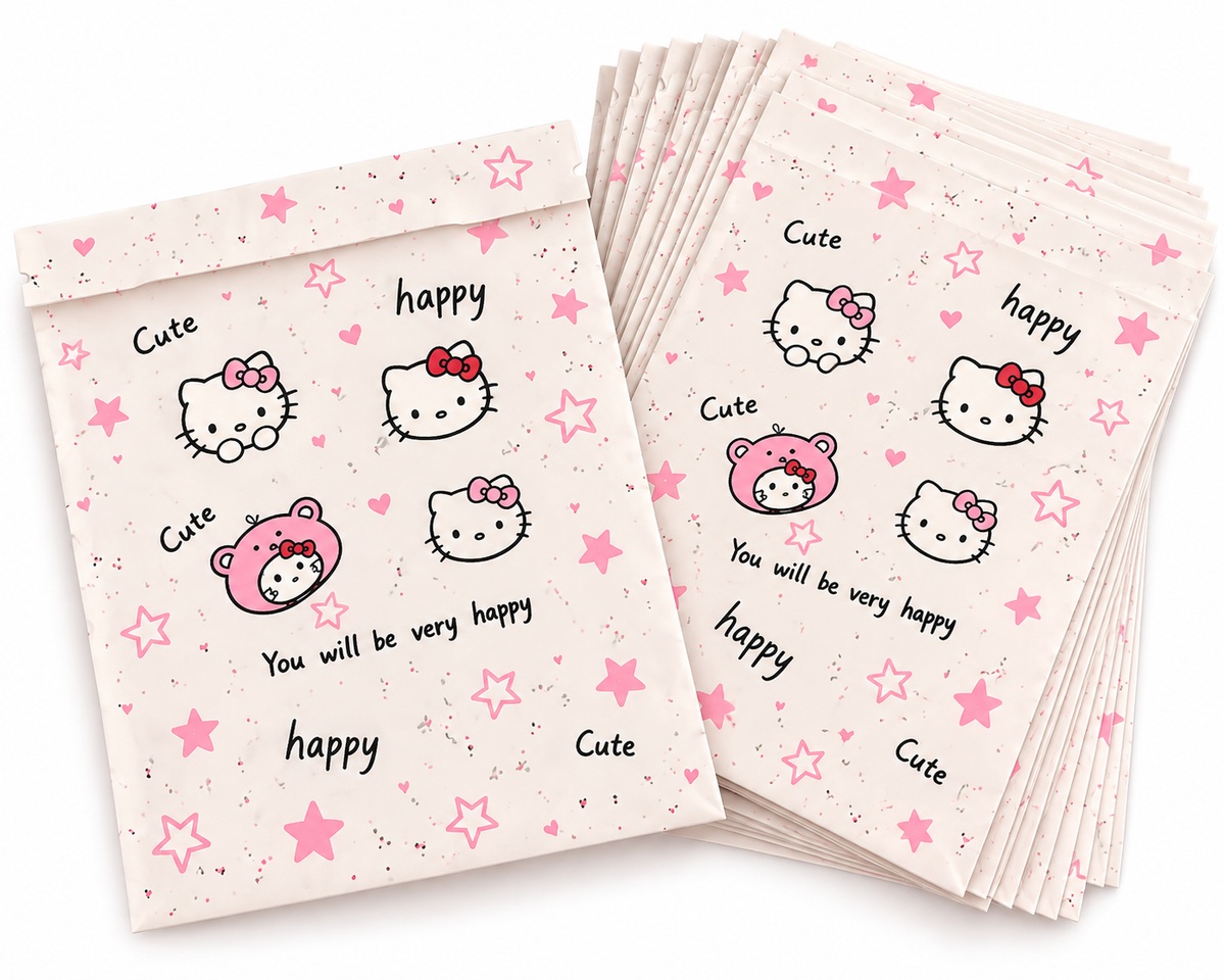 Cute Kitty Flat Paper Bags 🎀💗