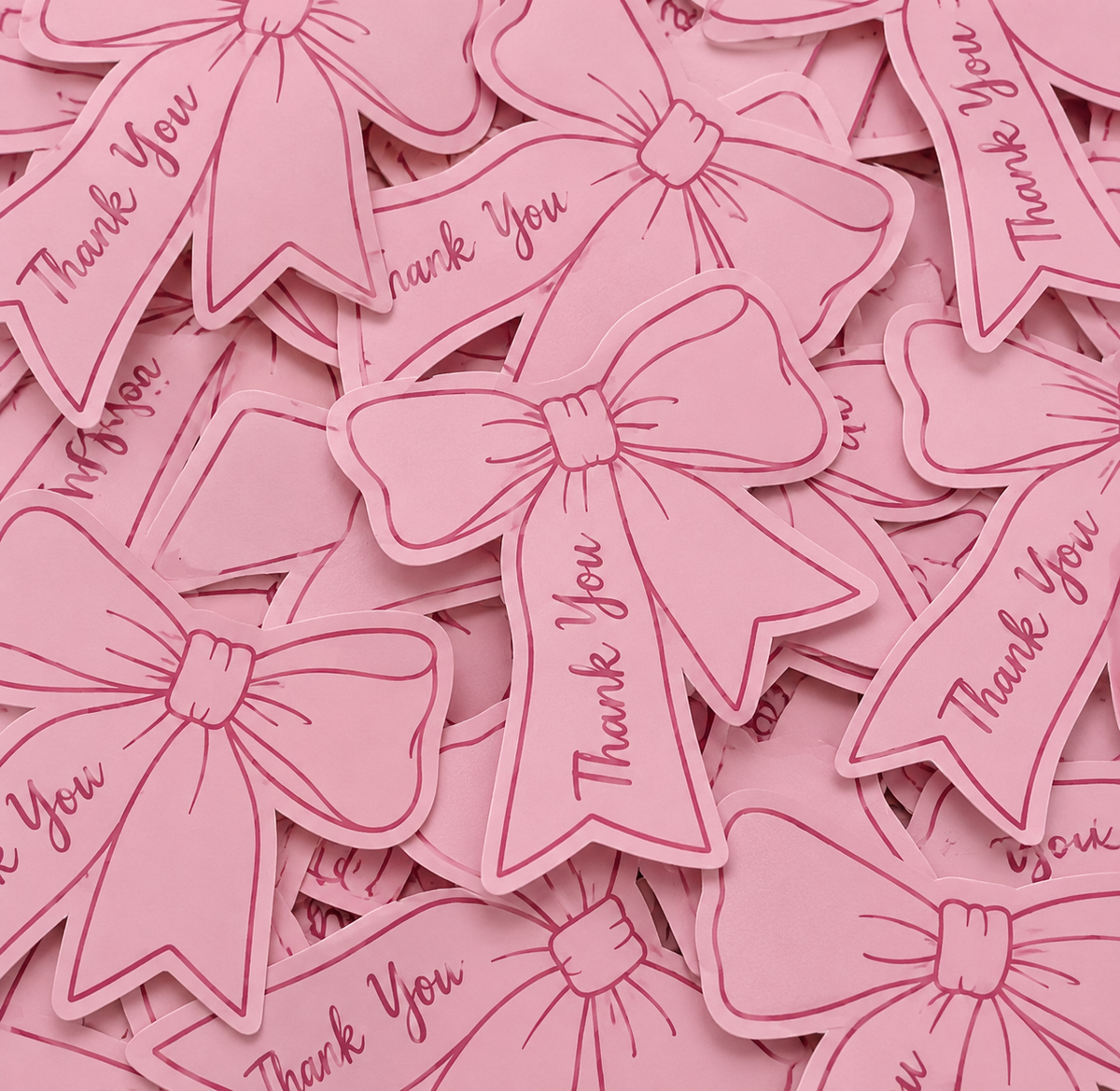 Pink Bow Thank You Cards 🎀💗