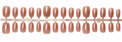 Luxury Rose Gold Pearl Shimmer Press-On Nails – 30 Pieces