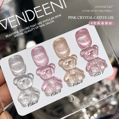 Vendeeni Pink Crystal Cat Eye Gel