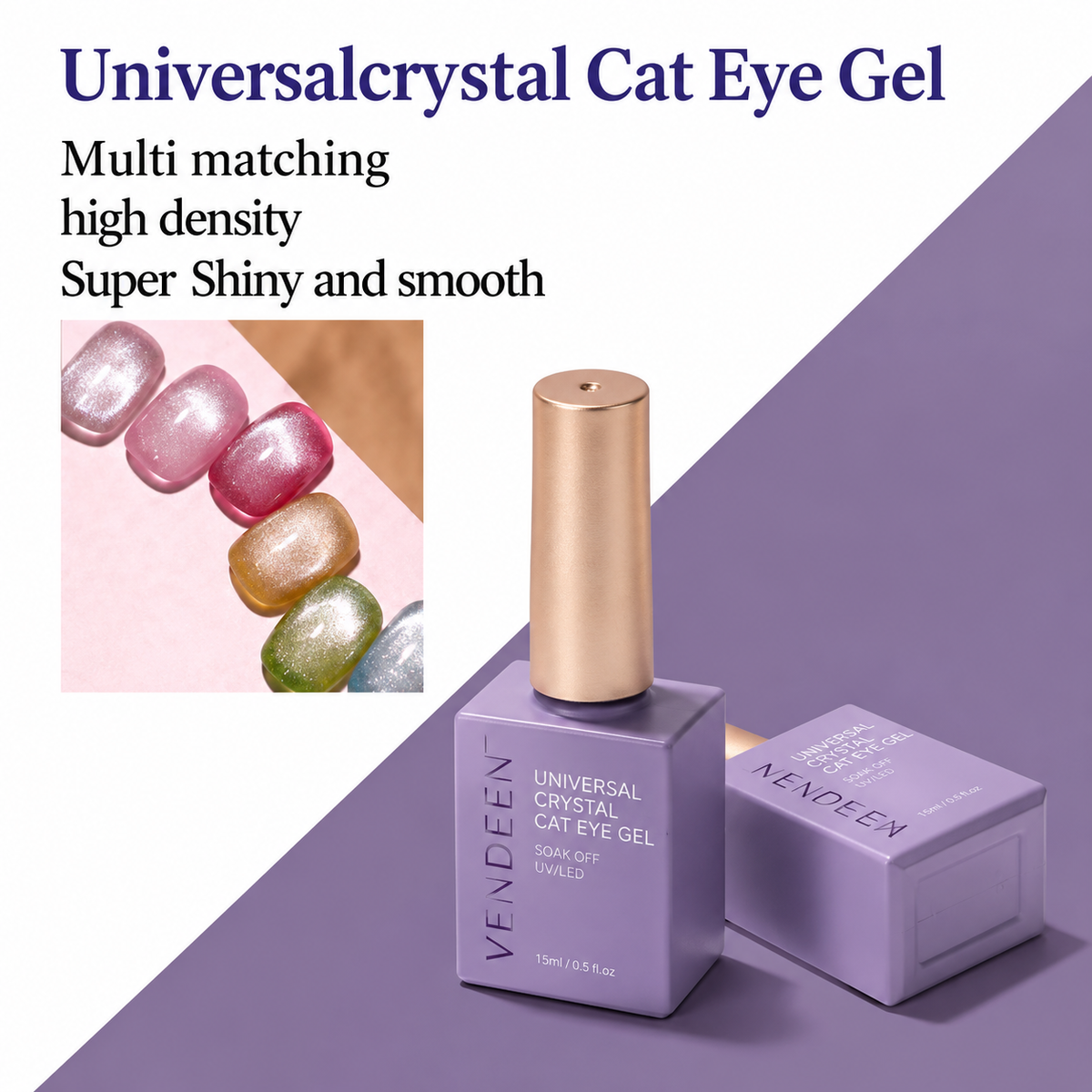 Vendeeni Universal Crystal Cat Eye Gel